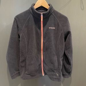 Columbia girls zip up‎ jacket size XL black pockets athletic outdoor casual